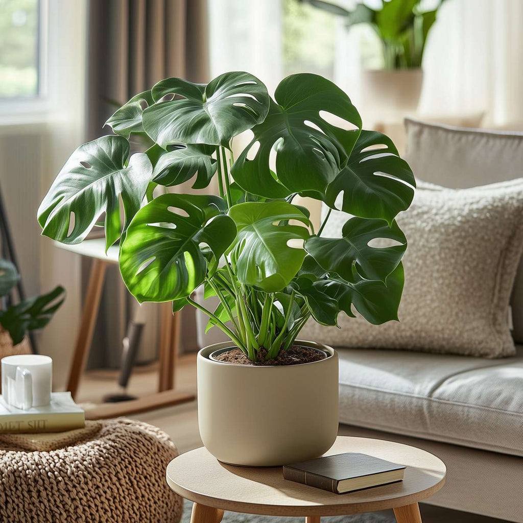 Swiss Cheese Plant - Monstera deliciosa - Height 50-60cm - ⌀17cm