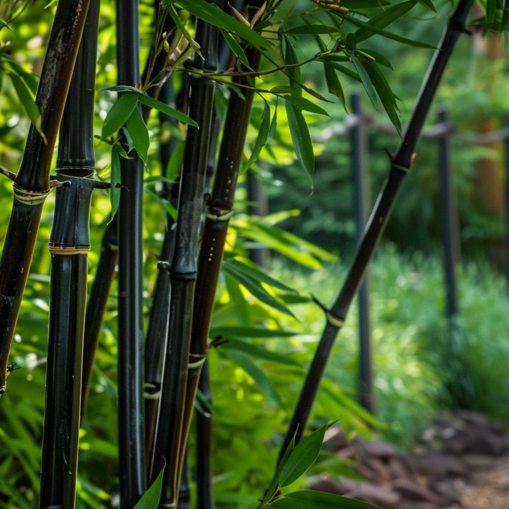 Bamboo - 6 pcs - Fargesia nitida 'Black Dragon' - Height 25-40cm - ⌀14cm