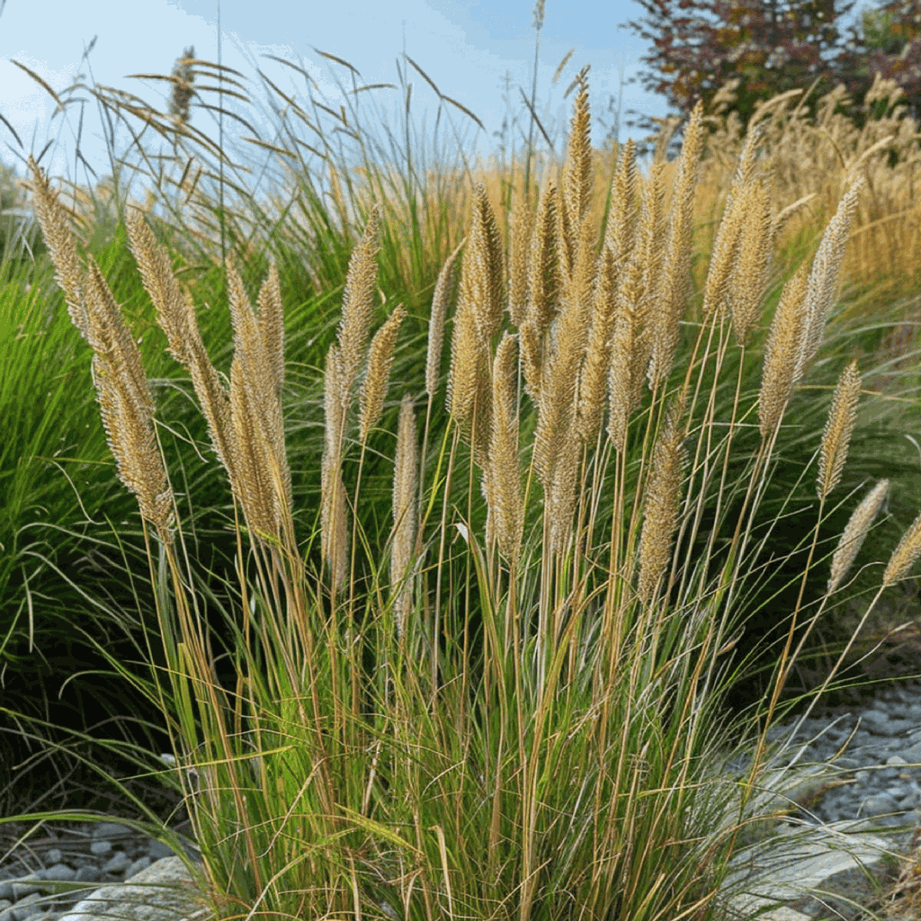 Feather Reed Grass - Calamagrostis acutiflora 'Overdam' - H20-30cm - ⌀23cm