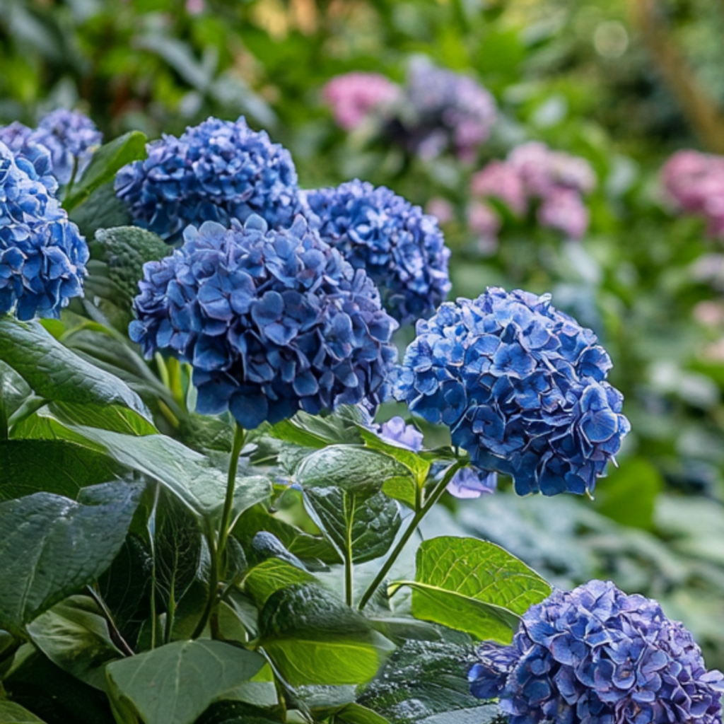 Hortensia - Hydrangea serrata 'Summerglow' - Height 25-40cm - ⌀19cm