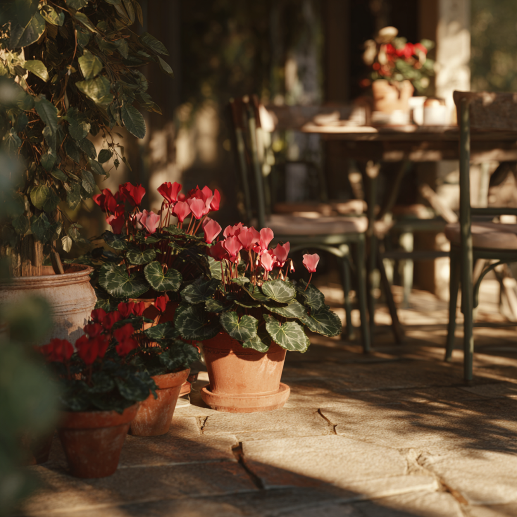Cyclamen - 6 pcs. - Cyclamen persicum 'Winfall Scarlet' - Height 10-20cm - ⌀9cm