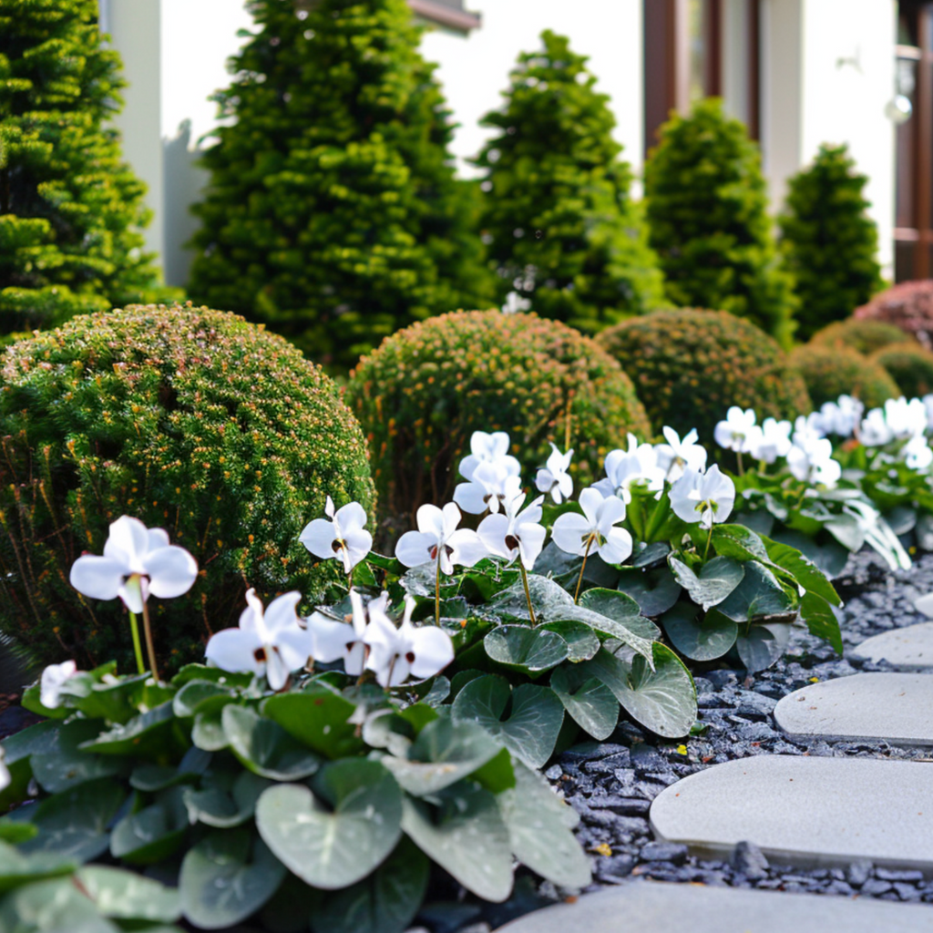 Cyclamen - 6 pcs. - Cyclamen persicum 'Metis White' - Height 10-20cm - ⌀9cm