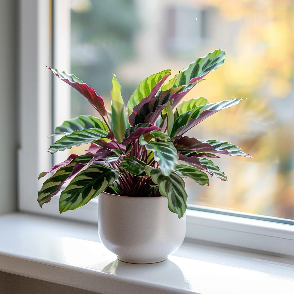 Rattlesnake plant - 2 pcs. - Goeppertia insignis - Height 30-40cm - ⌀12cm