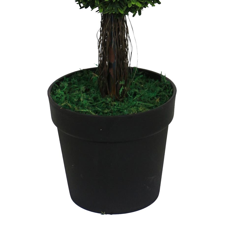 90cm Podocarpus Double Ball Topiary Tree Artificial