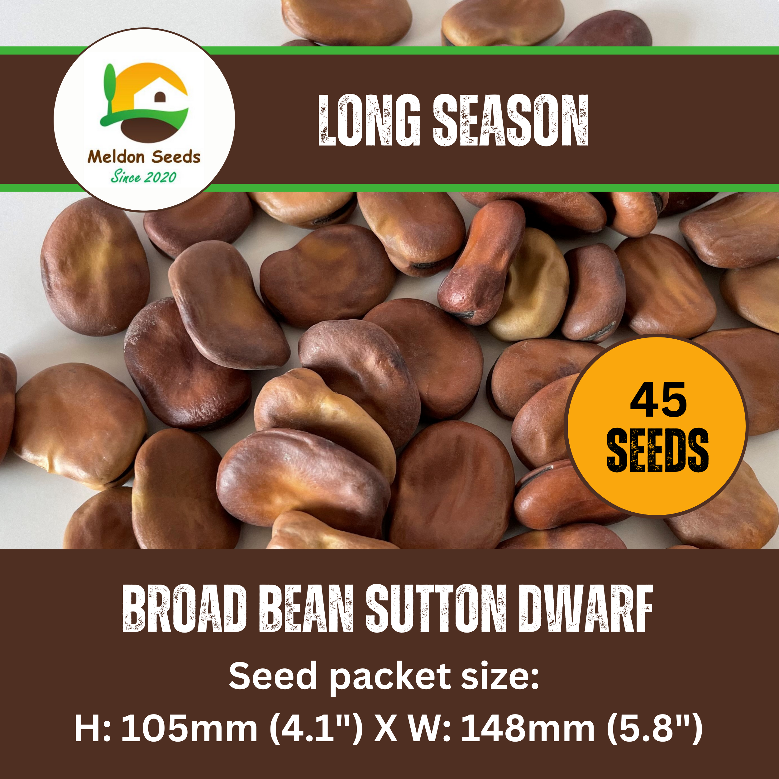 Broad Bean Sutton Dwarf 45 Seeds