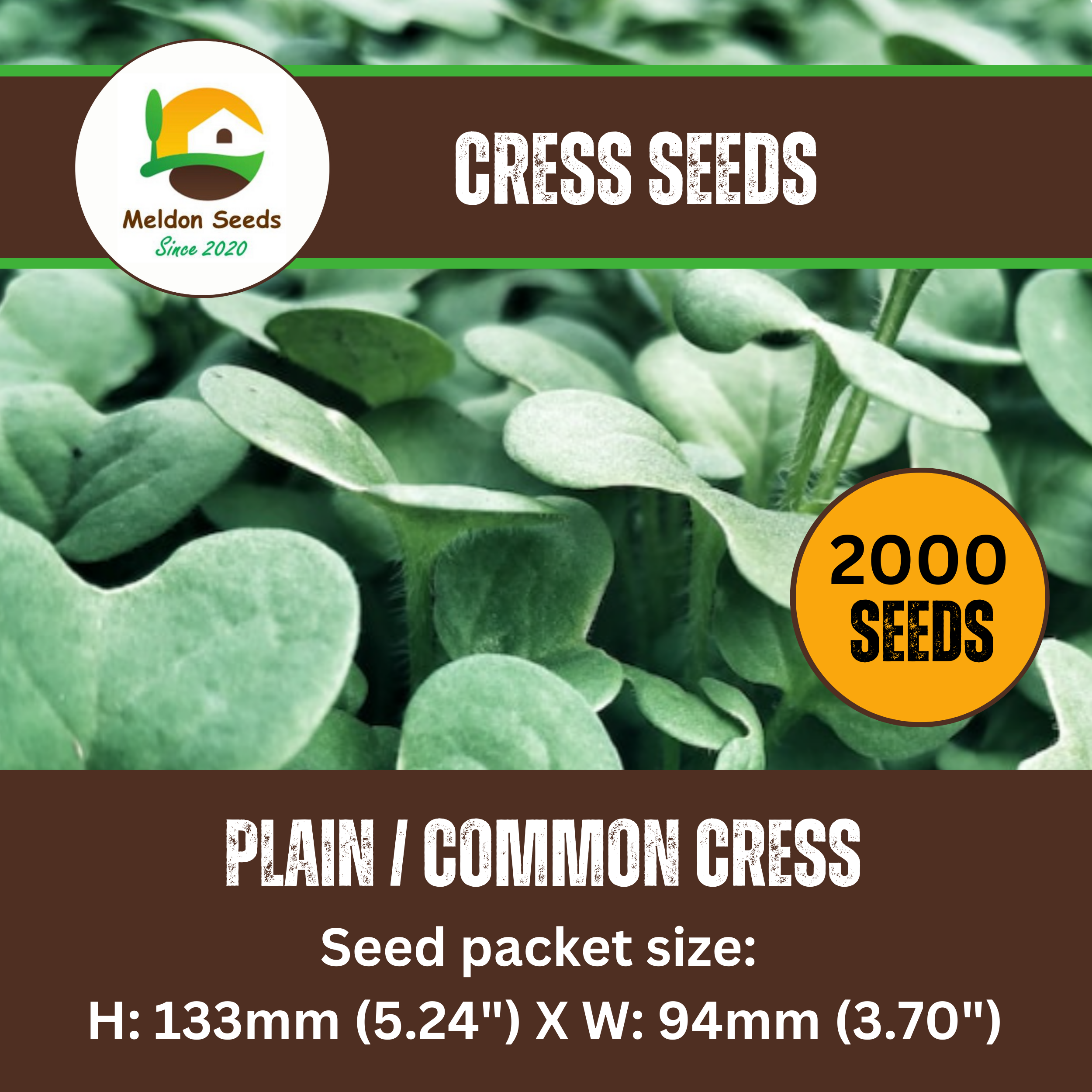 Cress Plain 2000 Seeds