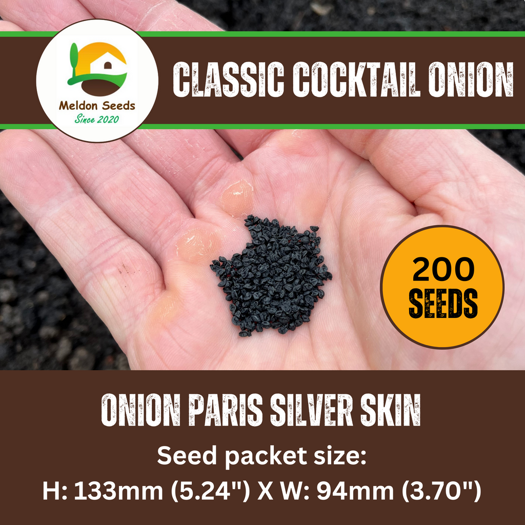 Onion Paris Silver Skin for Pickling x 200 Seeds