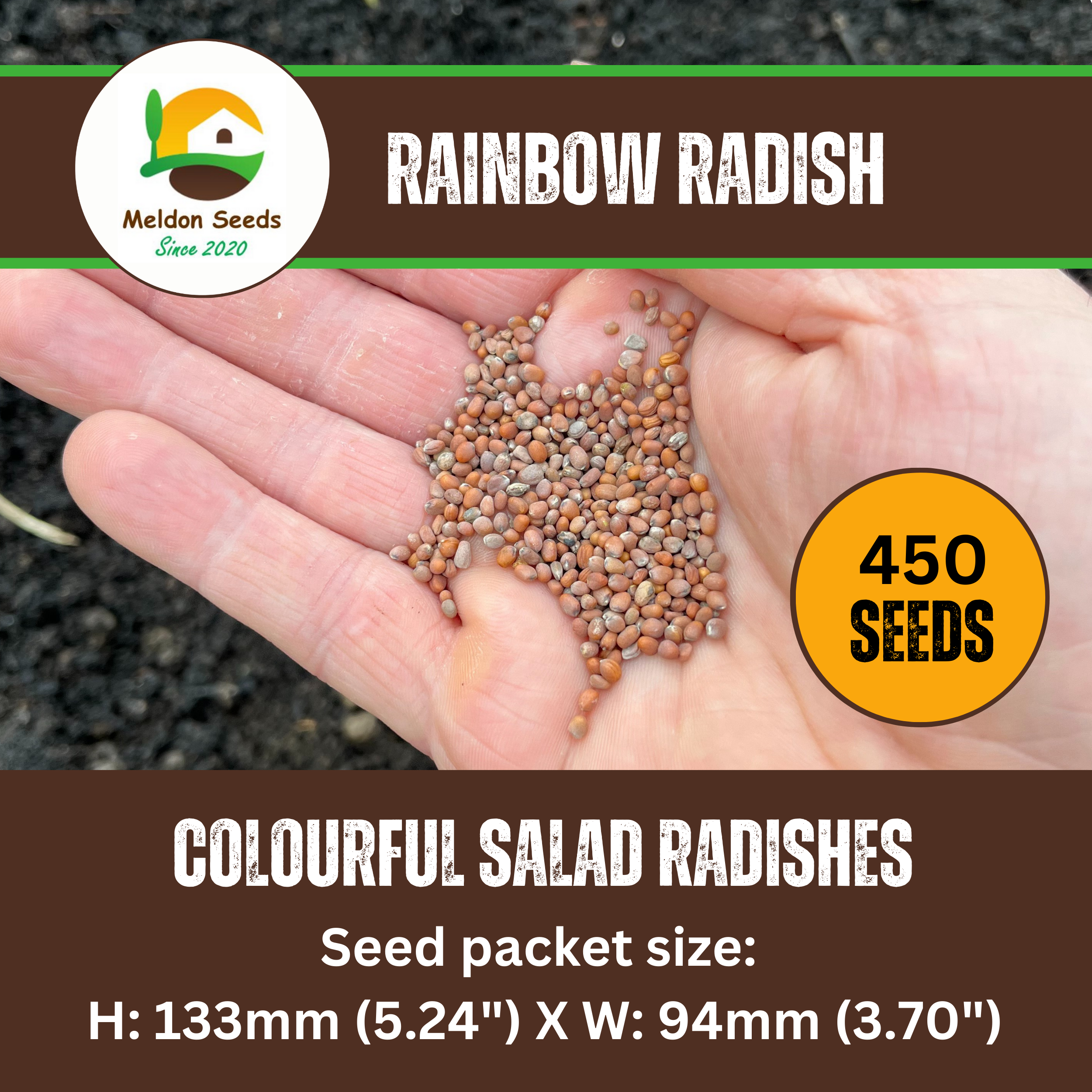 Radish Rainbow Mix 500 Seeds