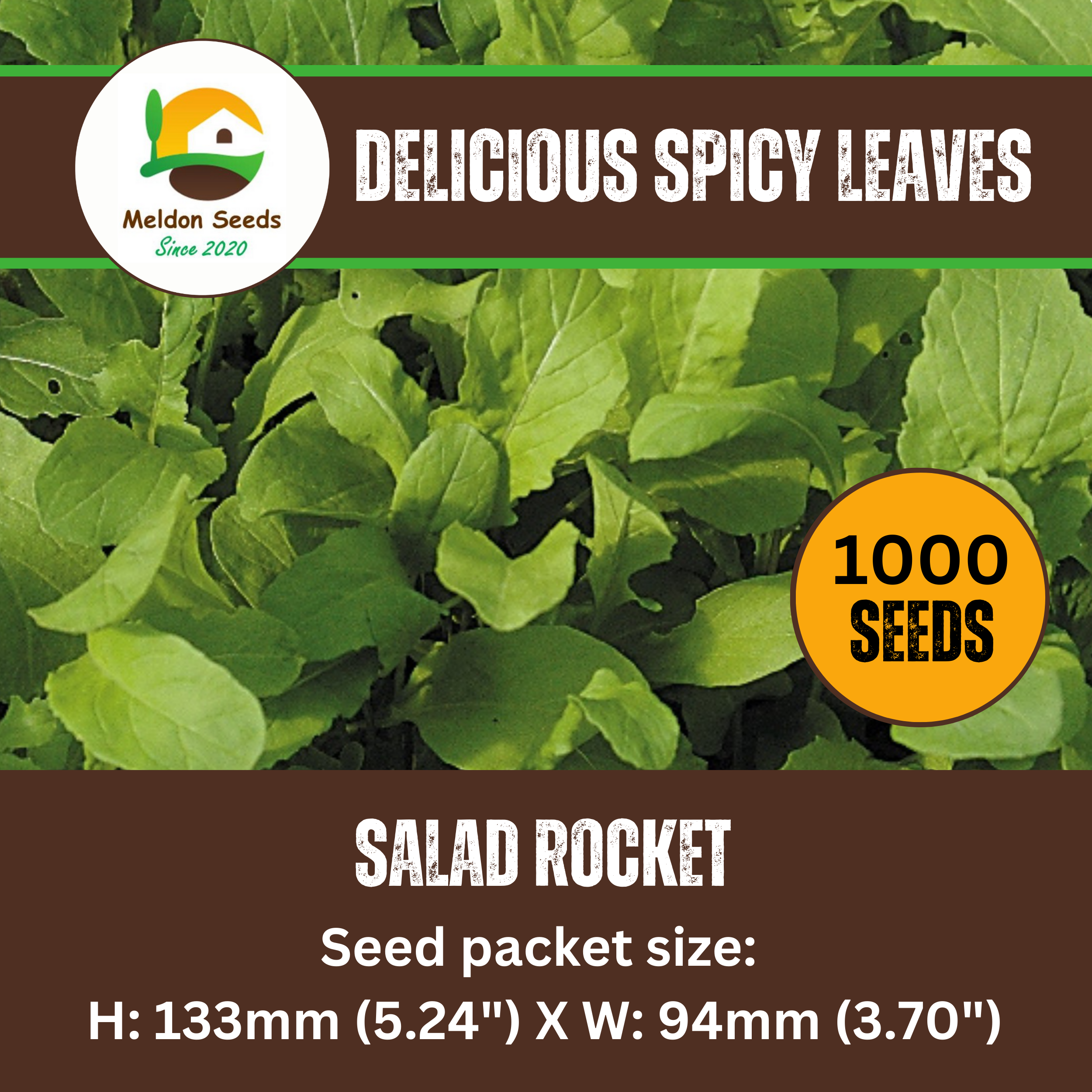 Rocket Salad 1000 Seeds