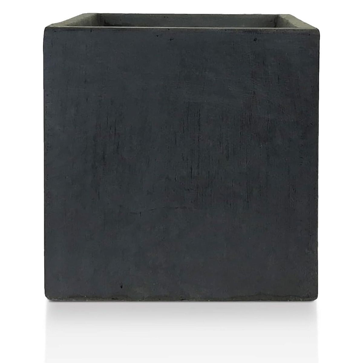 IDEALIST Lite Contemporary Flower Box Square Garden Planter, Light Concrete Outdoor Plant Pot H30 L30 W30 cm, 27L